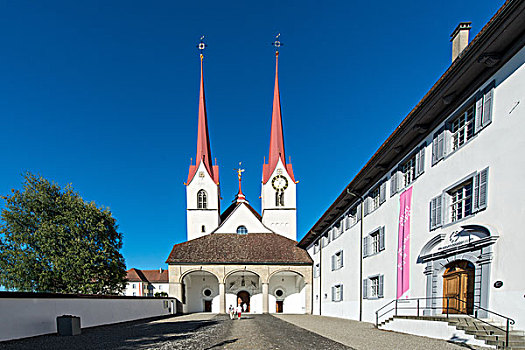 教堂,正门入口,阿尔皋,瑞士