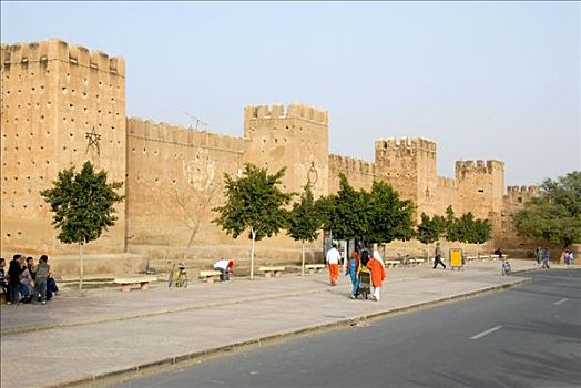 老,壁,要塞,区域,达鲁丹,摩洛哥