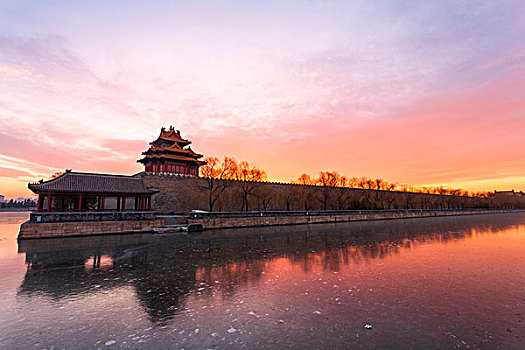 北京故宫角楼景观