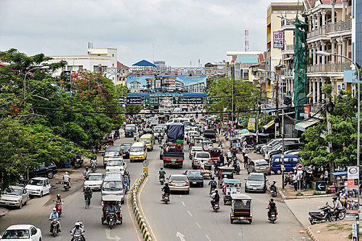 交通,金边,柬埔寨,亚洲