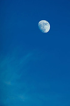 蓝天和月亮