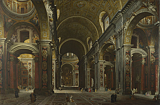 室内,圣彼得大教堂,罗马,艺术家