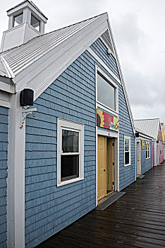 彩色,建筑,大三角帆,降落,爱德华王子岛,加拿大