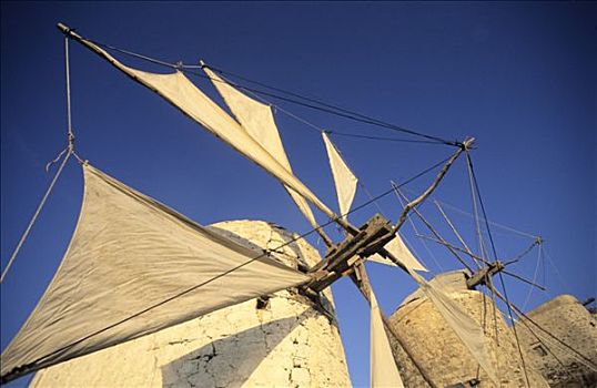 希腊,多德卡尼斯群岛,卡司特罗里佐岛,风车