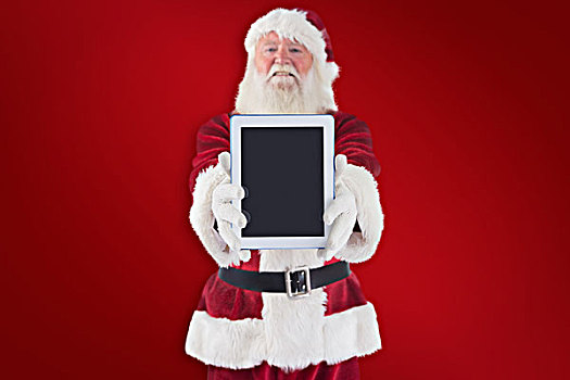 圣诞老人,礼物,平板电脑