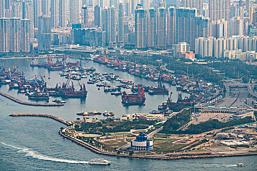 高视角看香港城市景观