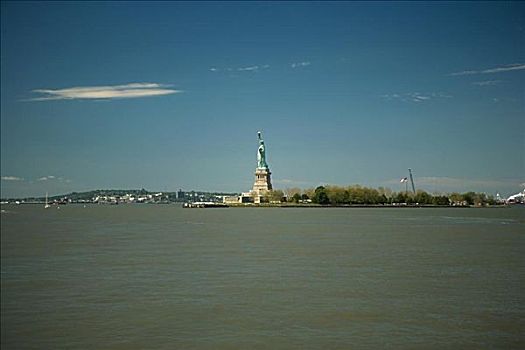 雕塑,水岸,自由女神像,自由岛,纽约,美国