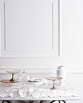 选择,蛋糕架,传统茶,桌子
