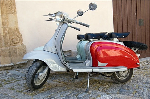 著名,旧式,意大利,摩托车