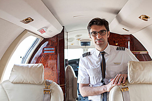 男性,头像,飞行员,机舱,私人飞机