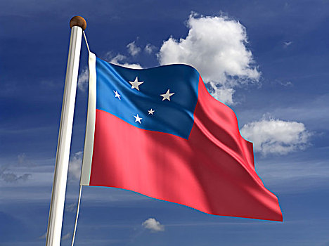 萨摩亚群岛,旗帜