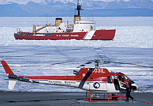南极,岛屿,车站,乘客,直升飞机,破冰船