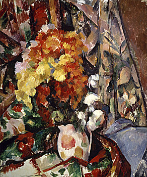 菊花,花瓶,19世纪,法国,宾夕法尼亚,美国