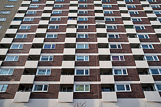 公寓楼,纽伦堡,巴伐利亚,德国,欧洲