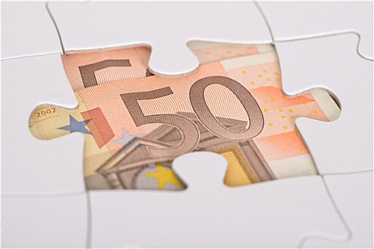 欧元,钞票,隐藏,拼图