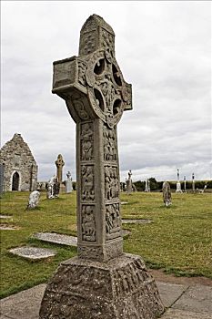 十字架,文字,凯尔特十字架,区域,教堂,爱尔兰