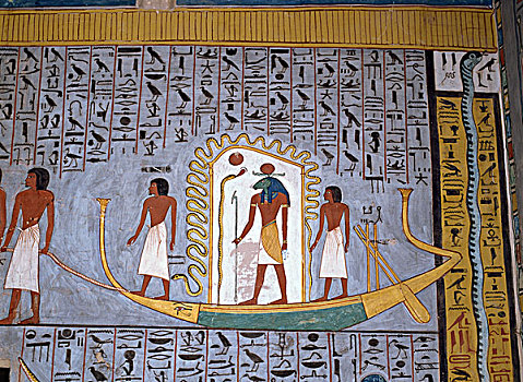 埃及,路克索神庙,帝王谷,拉美西斯,墓地,绘画
