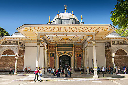 大门,幸福,入口,宫殿,伊斯坦布尔,土耳其