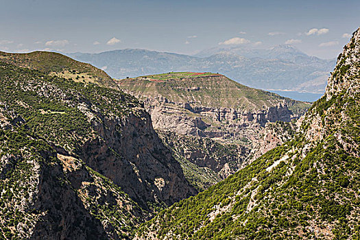 希腊,伯罗奔尼撒半岛,峡谷,风景
