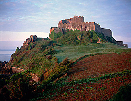 攀升,城堡,山,高处,港口,约会,15世纪,英国