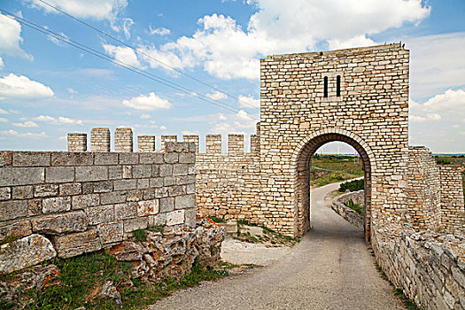 大门,中世纪,要塞,保加利亚,黑海,海岸