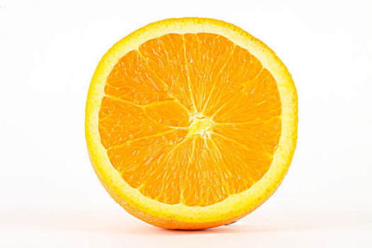 影棚拍摄的橙