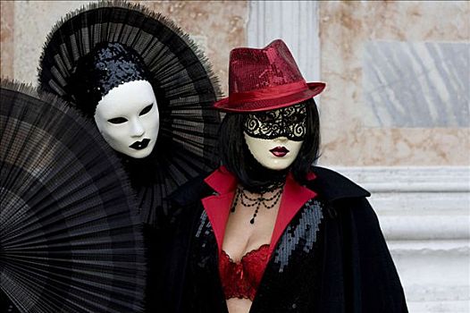 面具,服饰,狂欢,威尼斯,意大利,欧洲