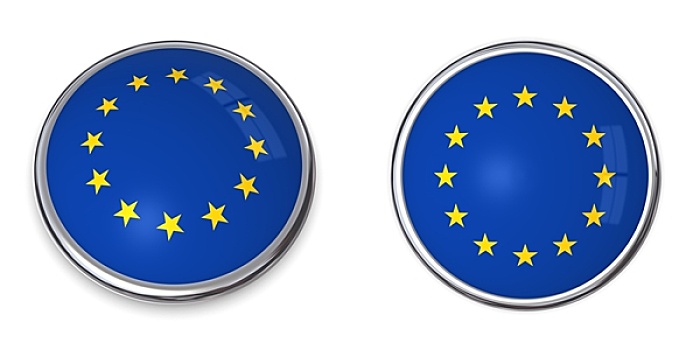 旗帜,扣,欧盟
