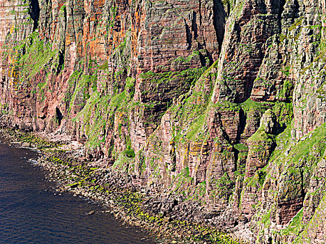 悬崖,岛屿,靠近,老人,斜坡,头部,奥克尼群岛,苏格兰,大幅,尺寸