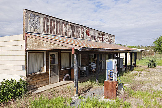 杂货店,加油站,66号公路,亚利桑那,美国