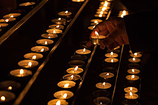 祈愿用具,蜡烛,教堂