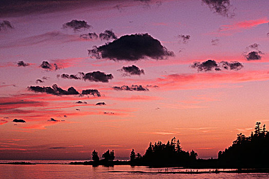 太阳,休伦湖,安大略省,加拿大