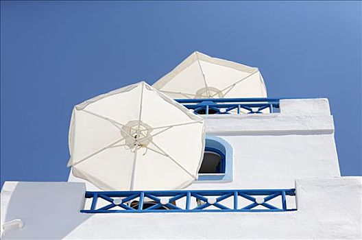 伞,锡拉岛,爱琴海,希腊