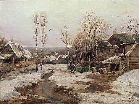 春天,靠近,彼得斯堡,1896年,艺术家