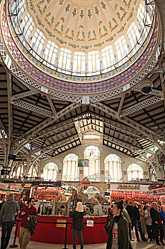 人,穹顶,中央市场,瓦伦西亚