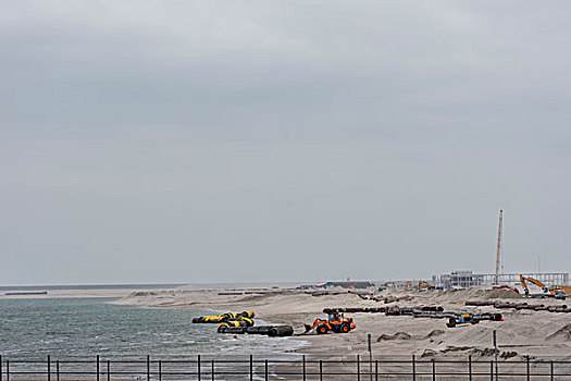 工地,新,集装箱码头,鹿特丹,港口,荷兰