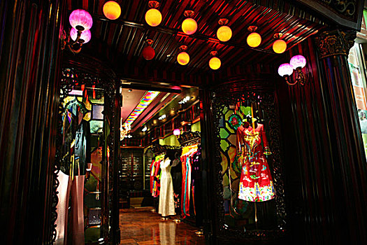 中国,服装,小店,中心,香港