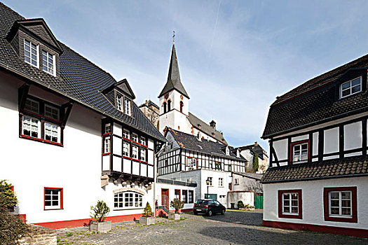 历史,城镇中心,圣母升天大教堂,北莱茵-威斯特伐利亚,德国,欧洲