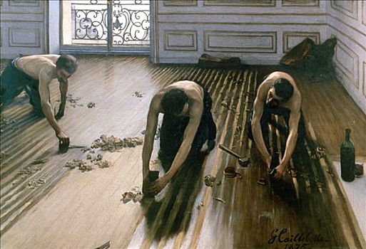 木地板,1875年,艺术家