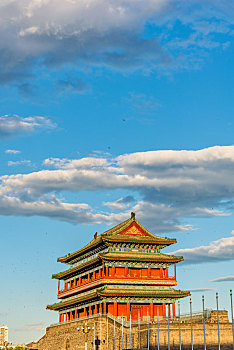 北京正阳门城楼古建筑