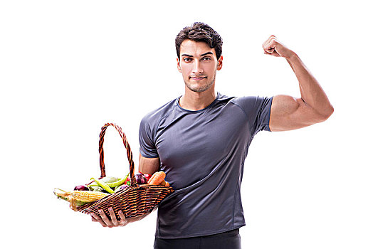 男人,健康饮食,运动