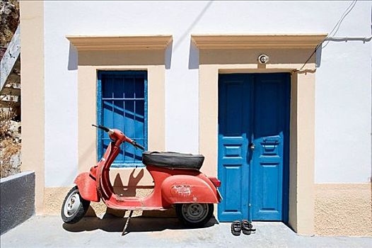 低座小摩托,摩托车,多德卡尼斯群岛,希腊