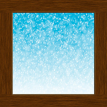 窗户,雪