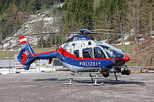 警察,直升飞机,热成像,摄影,寻找,热,斑点,森林火灾,提洛尔,奥地利,欧洲