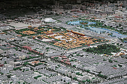 北京市规划展览馆沙盘故宫紫禁城鸟瞰图
