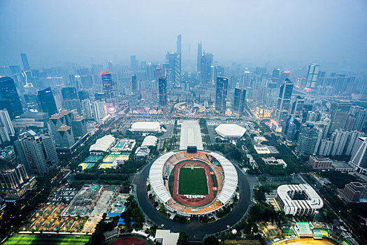 中国,广州,城市夜景