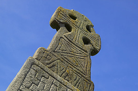 威尔士,彭布鲁克郡,特写,凯尔特十字架