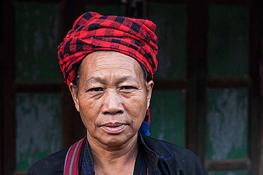 男人,种族,传统头饰,头像,掸邦,缅甸,亚洲