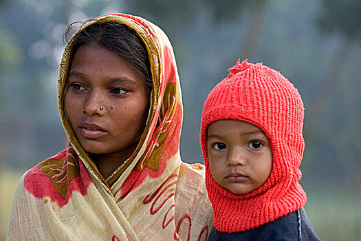 母子,孟加拉,十二月,2008年