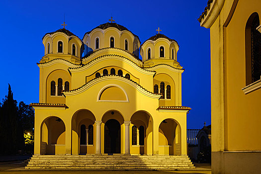 东正教,大教堂,圣诞,阿尔巴尼亚,欧洲